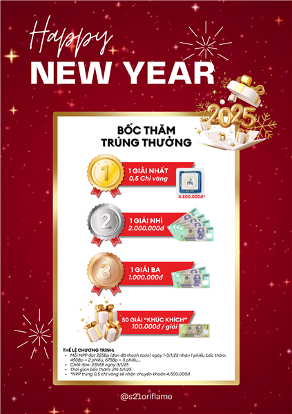 CHƯƠNG TRÌNH BỐC THĂM TRÚNG THƯỞNG MỪNG NĂM MỚI 2025