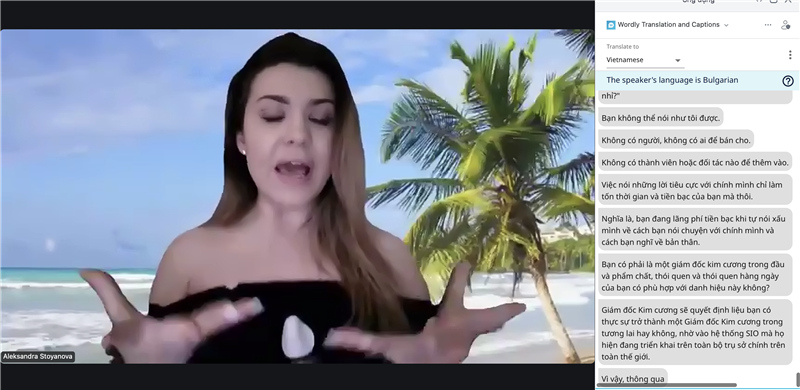 TỔNG HỢP NỘI DUNG CHIA SẺ TRUYỀN CẢM HỨNG CỦA LEADER ORIFLAME-  ALEKSANDRA STOYANOVA ĐẾN TỪ BULGARIA 