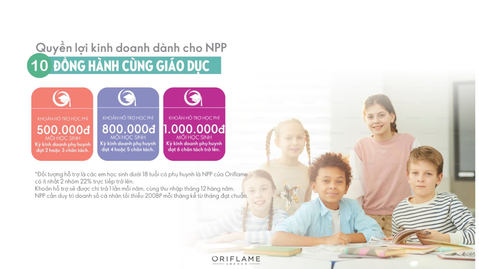quyền lợi khi trở thành nhà phân phối của Oriflame